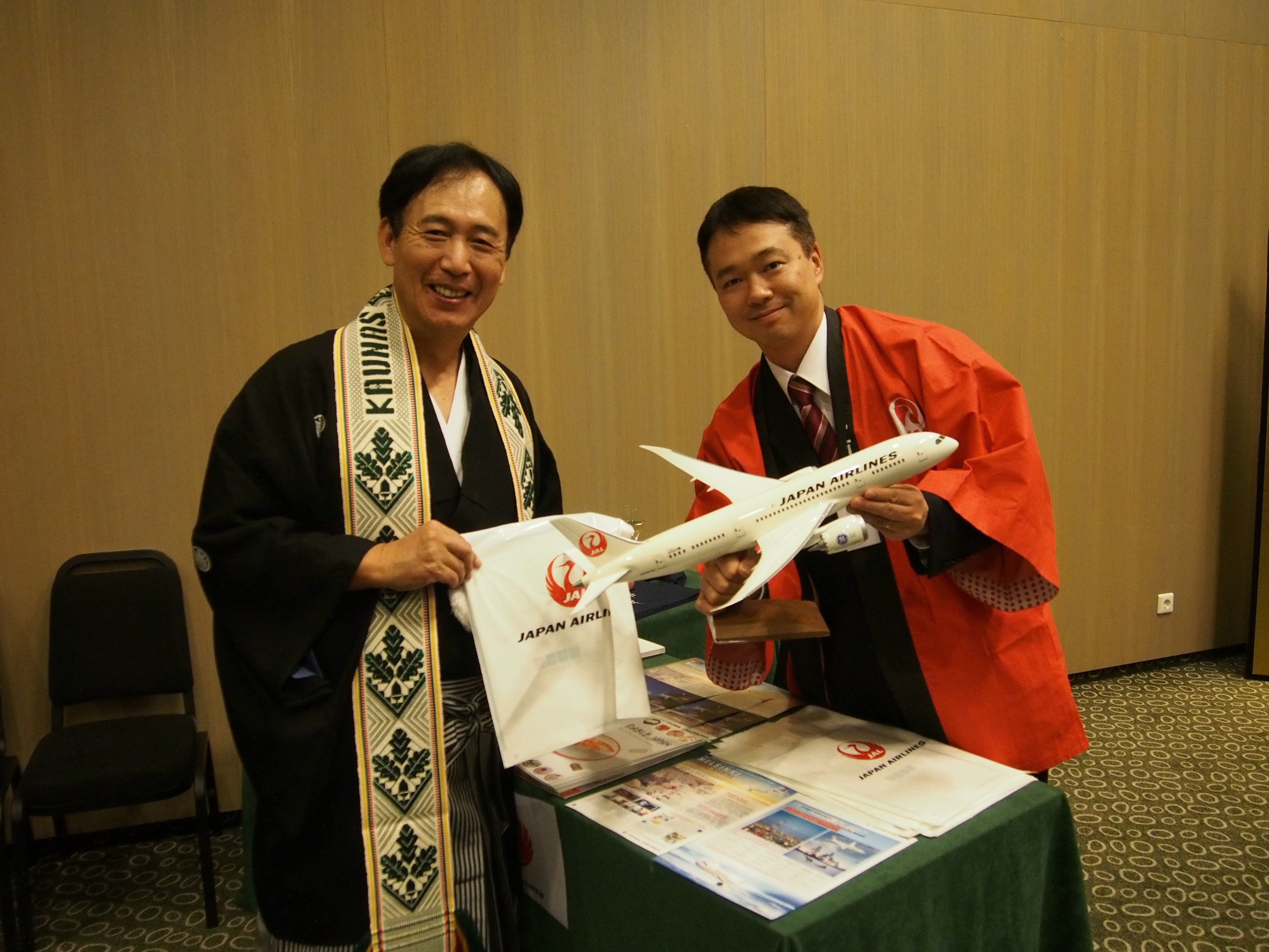 日本航空のブース