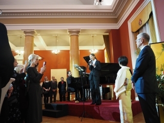 Dainininkė Agnė Sabulytė ir pianistas Darius Mažintas